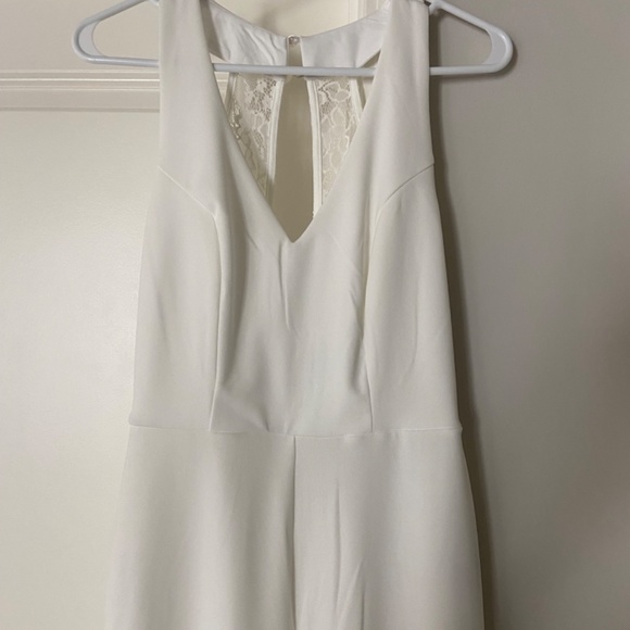 White Bridal Jumpsuit - Picture 2 of 4